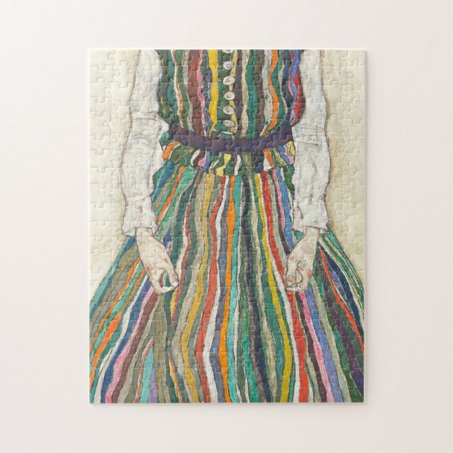 Edith Schiele By Egon Schiele Jigsaw Puzzle (Vertical)