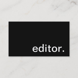 Editor Business Card