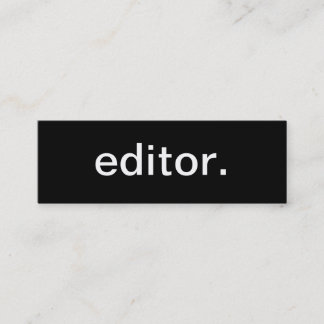 Editor Business Card