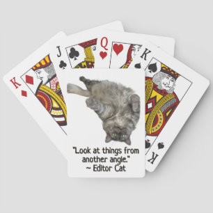 Editor Cat by RoseWrites  Playing Cards