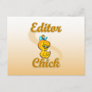 Editor Chick Postcard