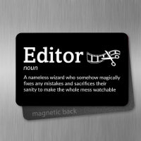 Editor Definition - Film Crew 4" x 6" Flex
