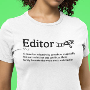 Editor Definition Light Mode - Filmmaker T-Shirt