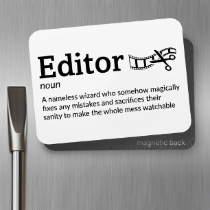 Editor Definition - Movie Magic 3" x 4" Flex Magnet