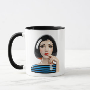 Editorial Female Portrait Mug