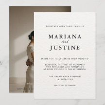 Editorial Minimalist Winter Wedding Photo Layout 