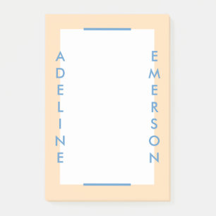 Editorial Modern Typography Post-It Notes - Gold