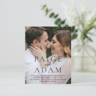 Editorial Photo Modern Wedding Invitation