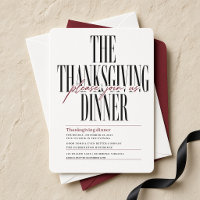 Editorial Script Thanksgiving Dinner