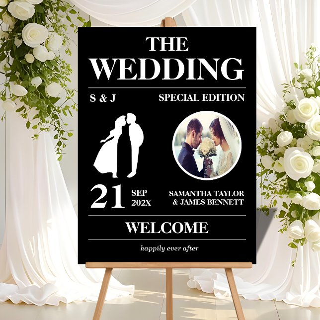 Editorial Style Wedding Entrance Welcome Acrylic Sign (Creator Uploaded)