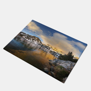 Ediza Lake Sunset - Sierra Nevada Mountains Doormat