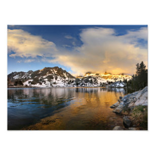 Ediza Lake Sunset - Sierra Nevada Mountains Photo Print