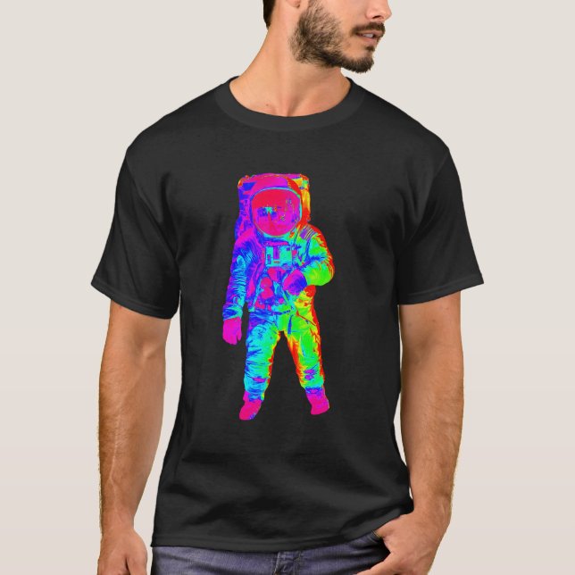 Edm Astronaut Trippy Edm Rave T-Shirt (Front)
