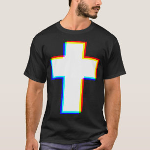 Edm Cross Glitch Christian T-Shirt