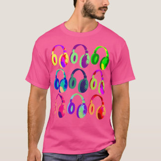 Edm Dj Headphones Dance Rave Music Festival T-Shirt