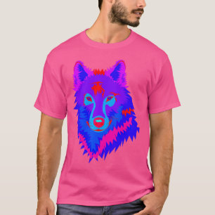 Edm Electronic Dance Music Techno Trippy Wolf Rave T-Shirt
