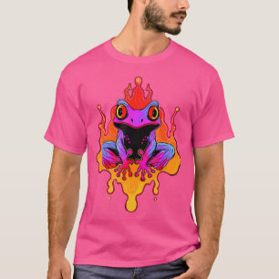 Edm Fire Frog Drum And Bass Rave T-Shirt