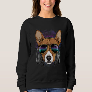 EDM House Music DJ African Basenji Music Music Ar Sweatshirt