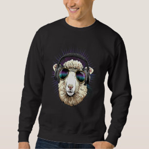 EDM House Music DJ Sheep Lamb Music Music Artist Sweatshirt