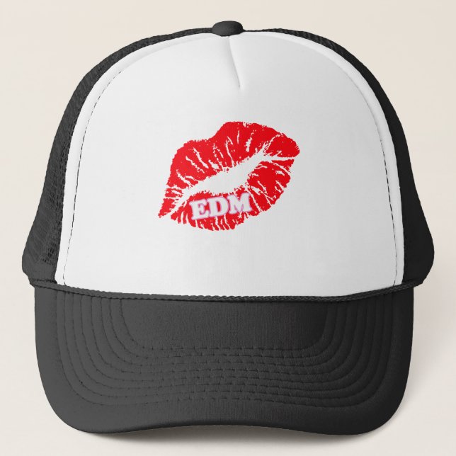 EDM Kiss Trucker Hat (Front)