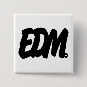 EDM Letters 15 Cm Square Badge