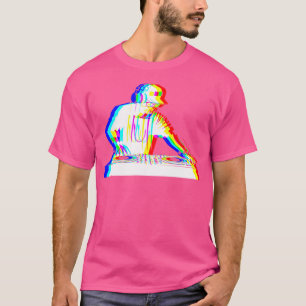 Edm Music Trippy House Deejay Dj Vaporwave Techno T-Shirt