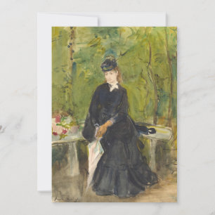 Edma Seated in a Park   Berthe Morisot