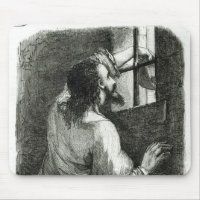 Edmond Dantes imprisoned in the Chateau d'If