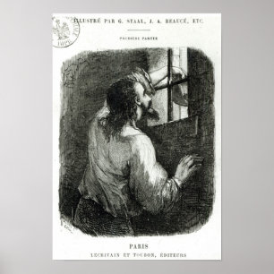 Edmond Dantes imprisoned in the Chateau d'If Poster