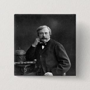 Edmond de Goncourt 15 Cm Square Badge