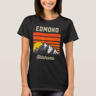 Edmond Oklahoma Retro City State Vintage Usa T-Shirt