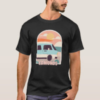 Edmonds Beach Retro Pastel Colours Sun & Surfing V