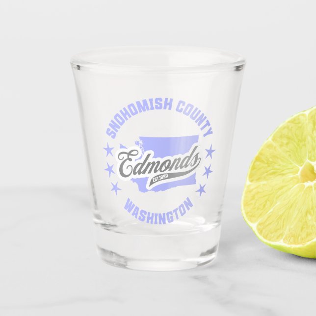 Edmonds, Washington Shot Glass (Front)