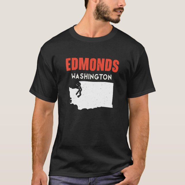 Edmonds Washington USA State America Travel Washin T-Shirt (Front)
