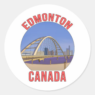Edmonton Alberta Canada Classic Round Sticker