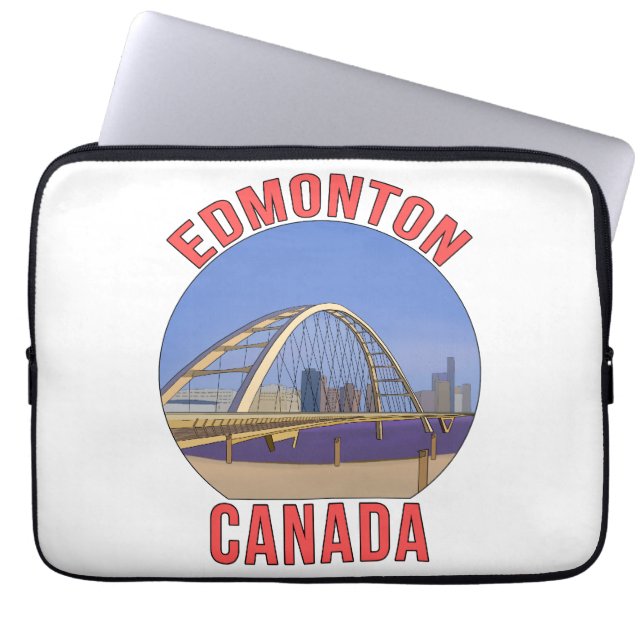 Edmonton Alberta Canada Laptop Sleeve (Front)
