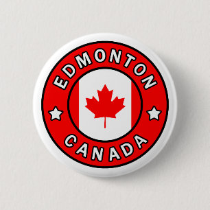 Edmonton Canada 6 Cm Round Badge