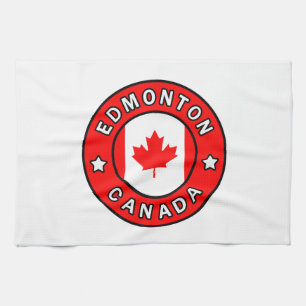 Edmonton Canada Tea Towel