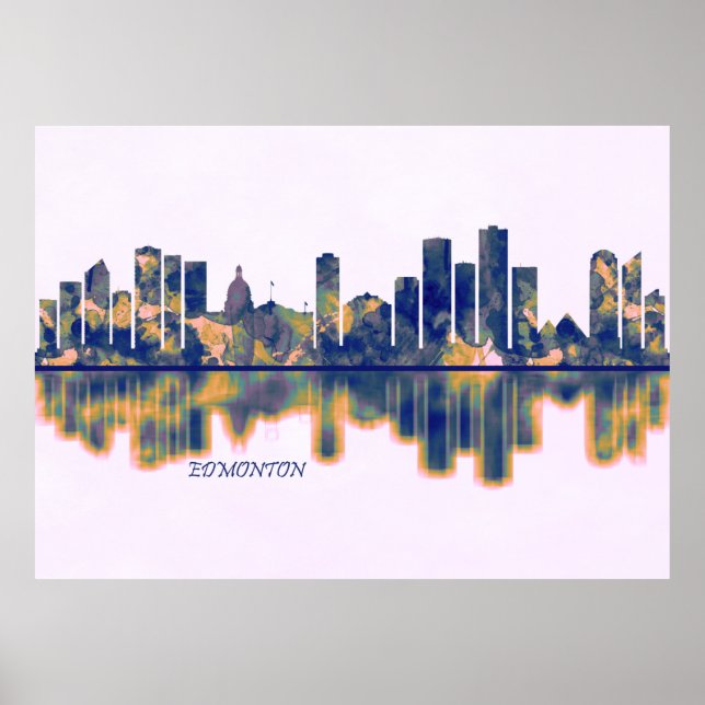 Edmonton Skyline Poster (Front)