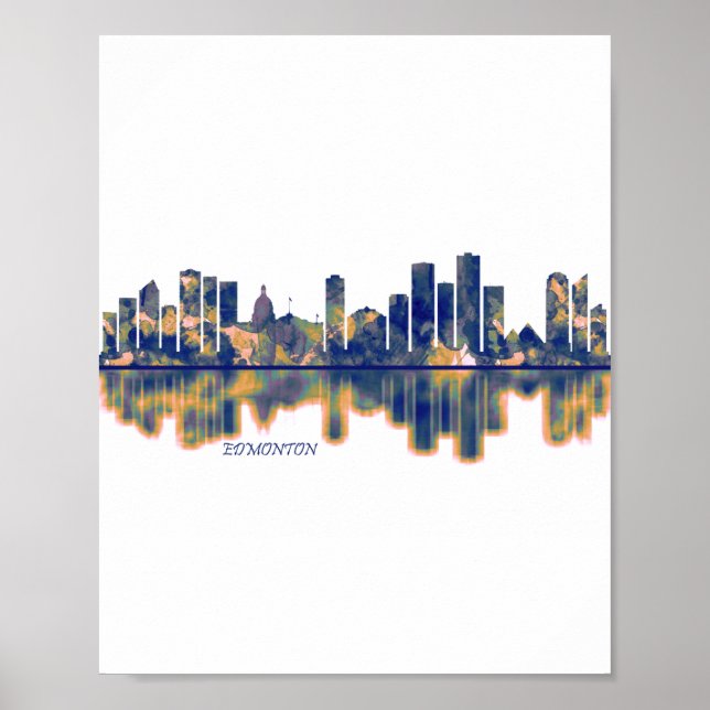 Edmonton Skyline Poster (Front)
