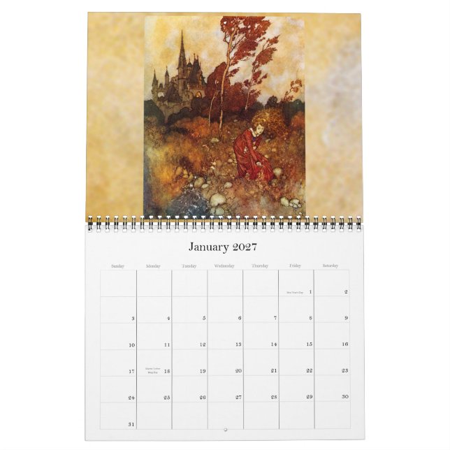 Edmun Dulac 2011 Wall Calendar (Jan 2027)