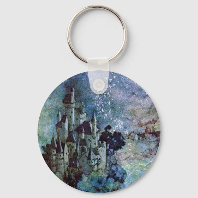 Edmund Dulac Fine Art Castle Keychain (Front)