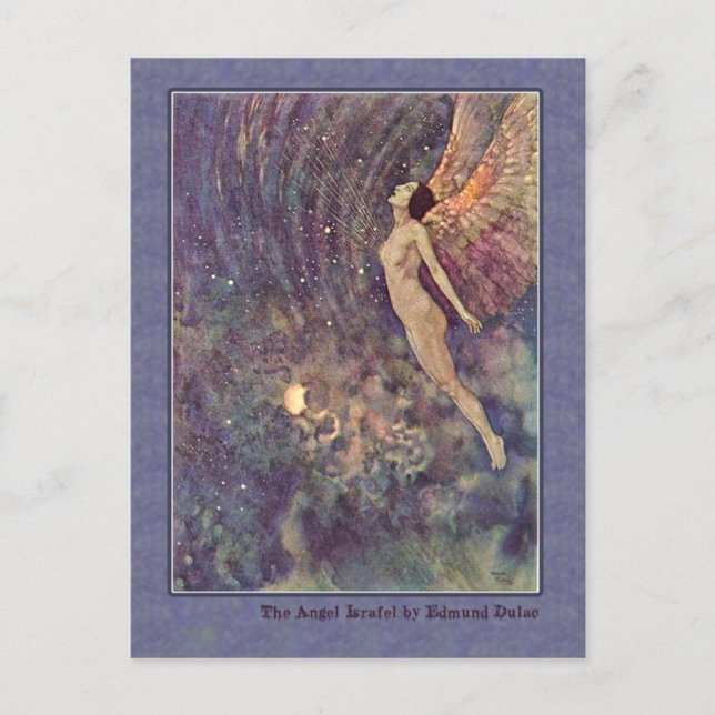 Edmund Dulac Illustrates Edgar Allan Poe Postcard (Front)