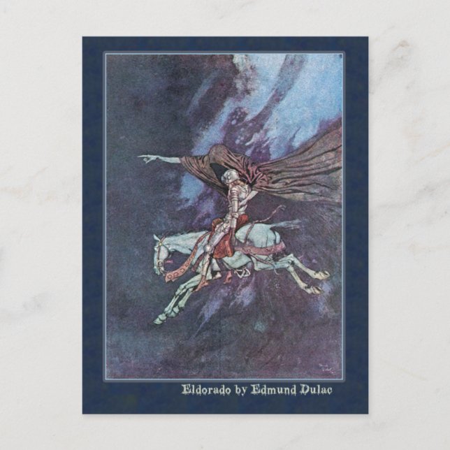 Edmund Dulac Illustrates Edgar Allan Poe Postcard (Front)