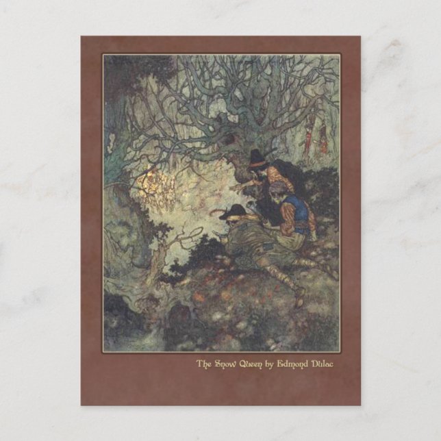 Edmund Dulac Illustration from The Snow Queen Postcard (Front)