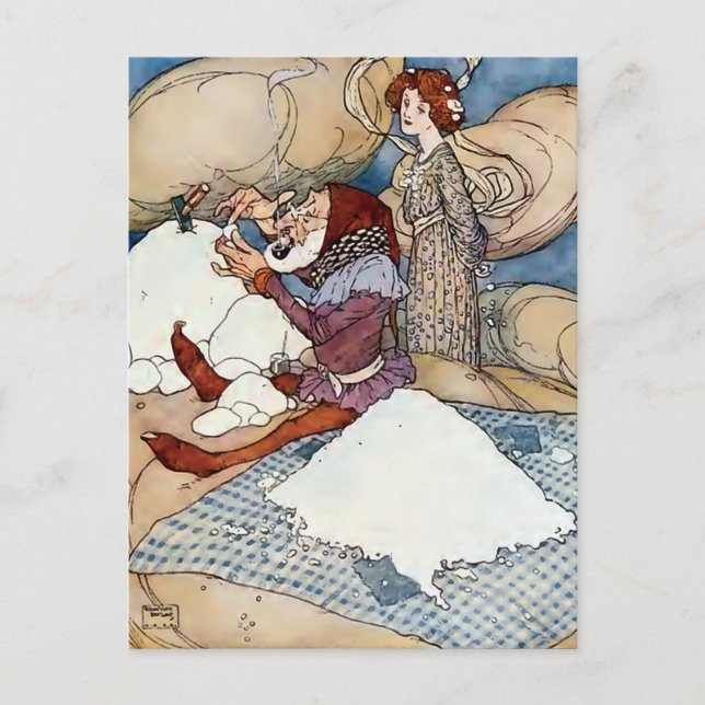 "Edmund Dulac Illustration" Postcard (Front)