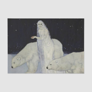 Edmund Dulac Snow Queen Painting Tissue Paper