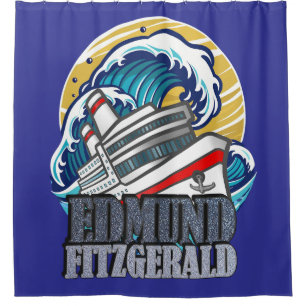Edmund Fitzgerald Tribute to the Legendary Ship Shower Curtain