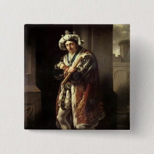 Edmund Kean as Richard III, 1814 15 Cm Square Badge