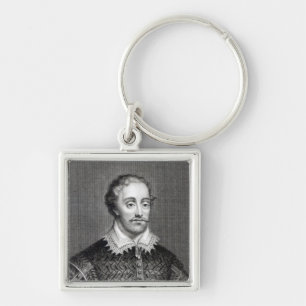 Edmund Spenser, engraved by Burnet Reading Key Ring